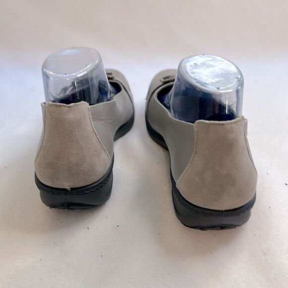 Hotter Taupe Mules with Buckle Detail - Picture 4 of 8